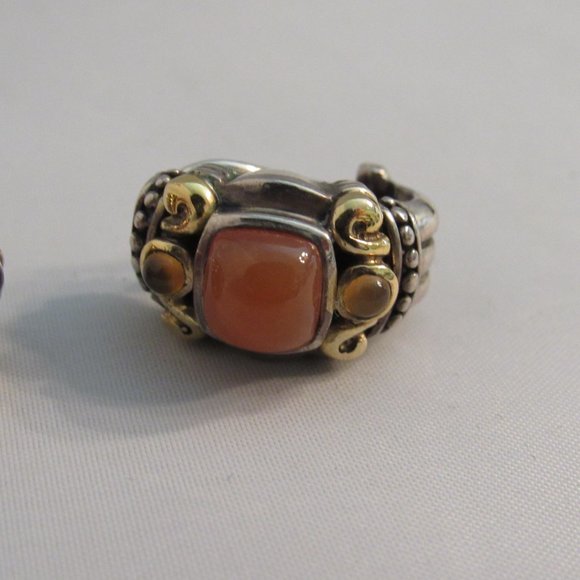 Vintage Samuel B Gold, Silver Earrings – Hardly Worn - Picture 5 of 11